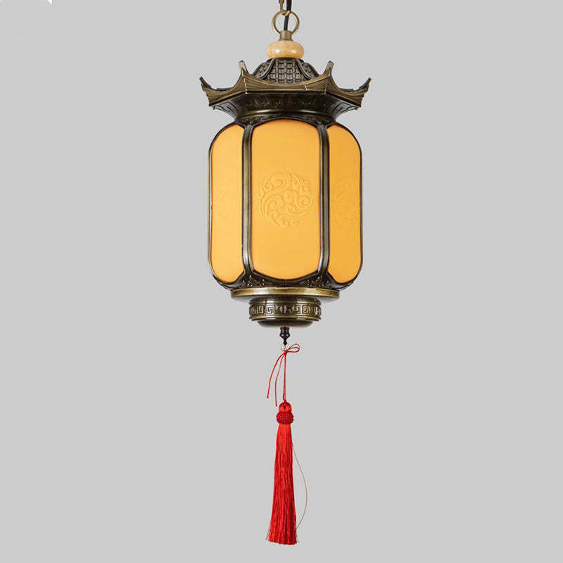Chinese Gazebo Lantern Faux Dolomite Aluminum