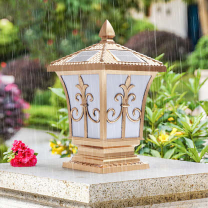 Lighom chinese column square brass landscape lighting