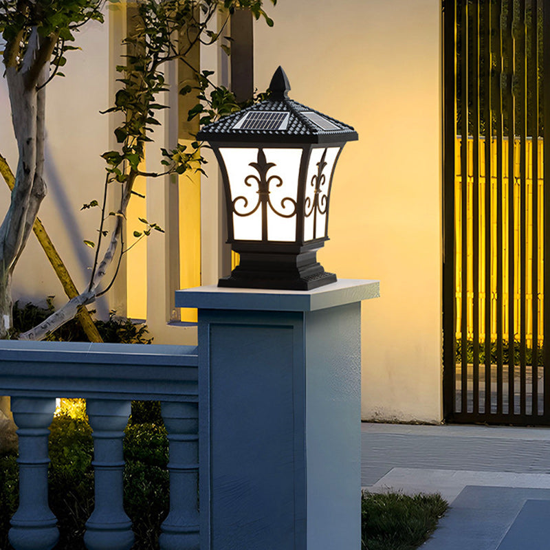 Chinese Square Column Solar LED Landscape Light