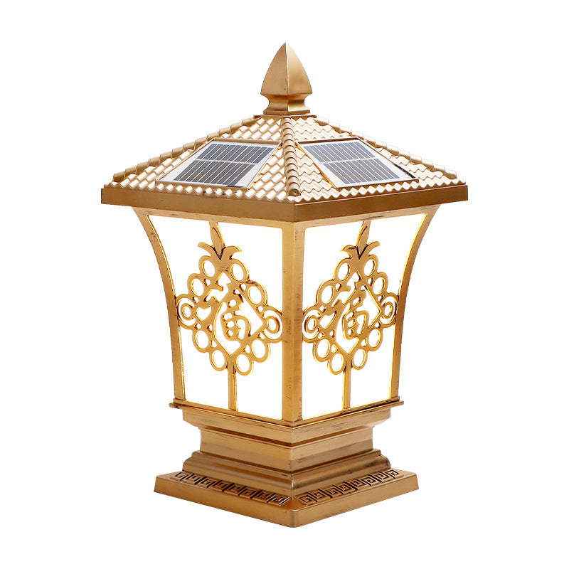 Lighom chinese column square brass landscape lighting