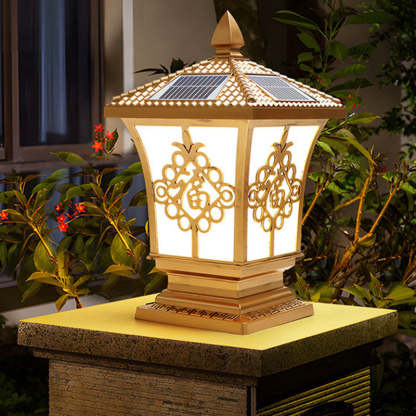 Lighom column square brass landscape lighting for patio
