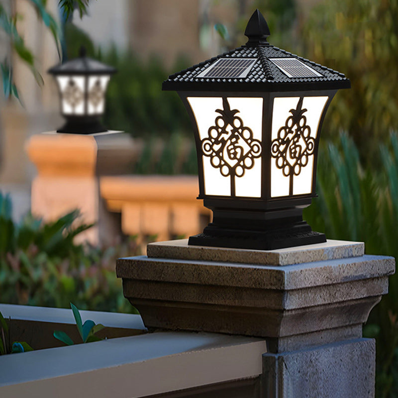 Chinese column square brass landscape lighting