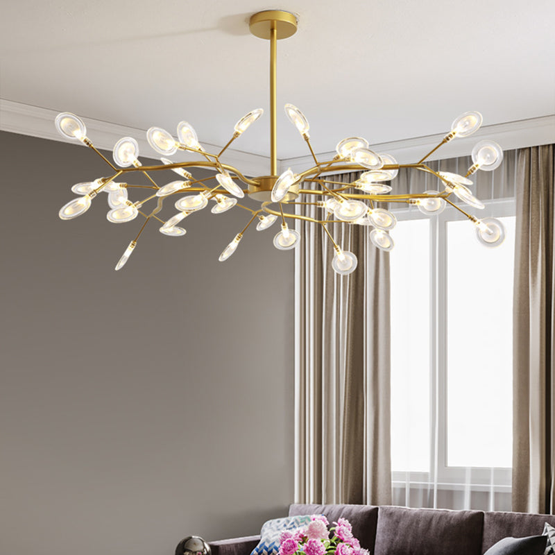 Nordic Round Branch Iron 45-Light Chandelier