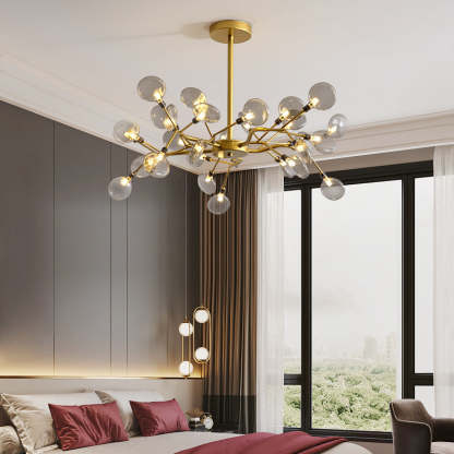 Nordic Round Branch Iron 45-Light Chandelier