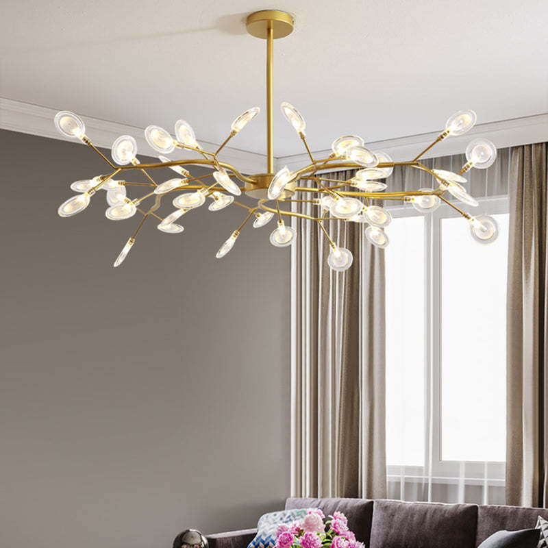 Nordic Round Branch Iron 45-Light Chandelier