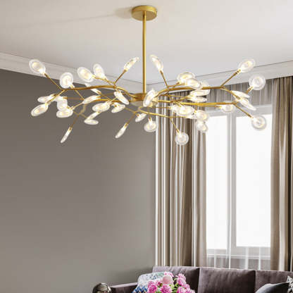 Nordic Round Branch Iron 45-Light Chandelier