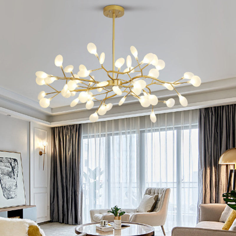 Nordic Round Branch Iron 45-Light Chandelier