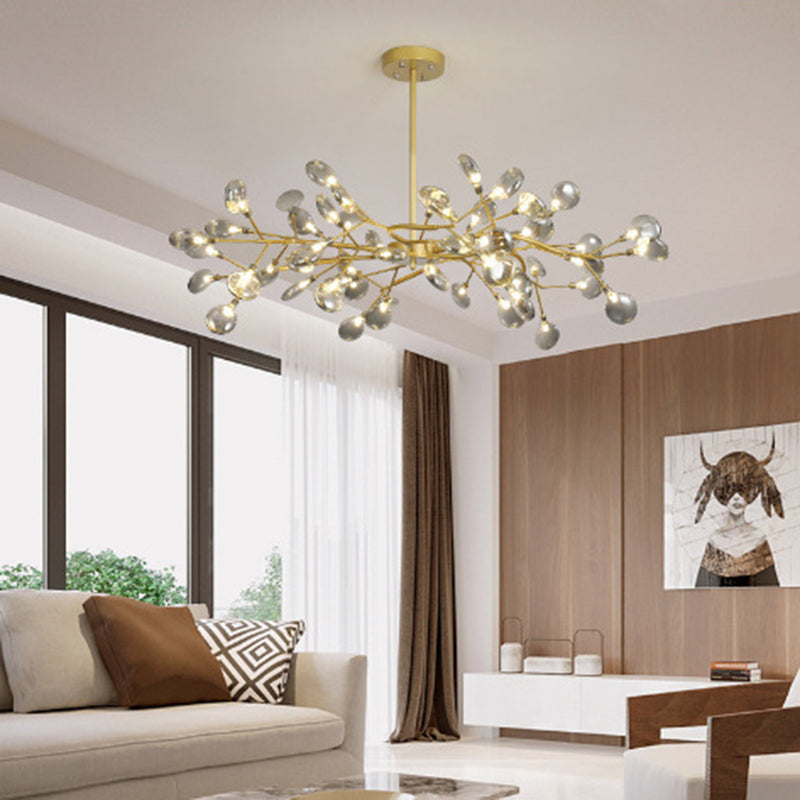 Nordic Round Branch Iron 45-Light Chandelier