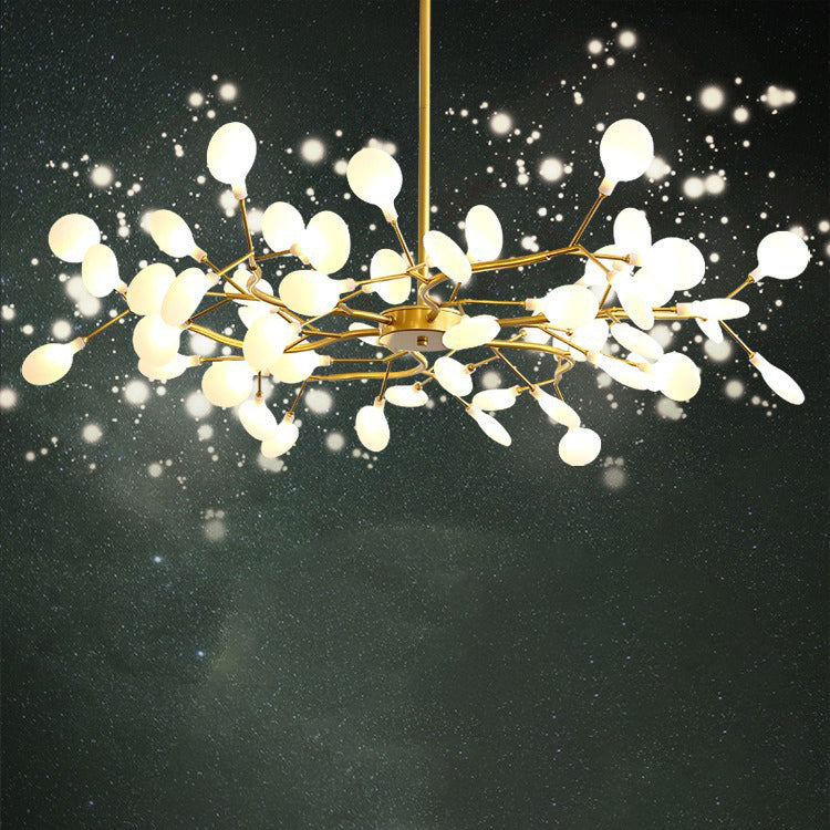 Nordic Round Branch Iron 45-Light Chandelier