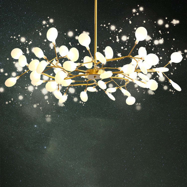 Nordic Round Branch Iron 45-Light Chandelier