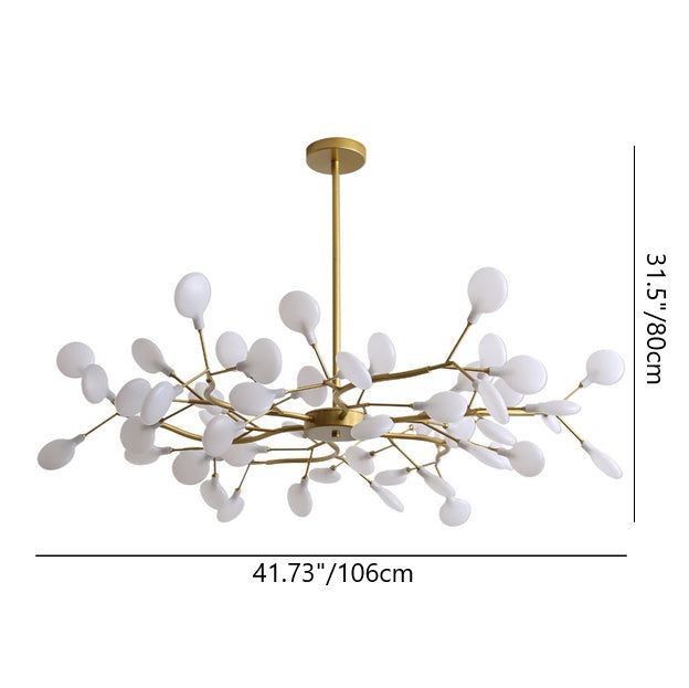 Nordic Round Branch Iron 45-Light Chandelier