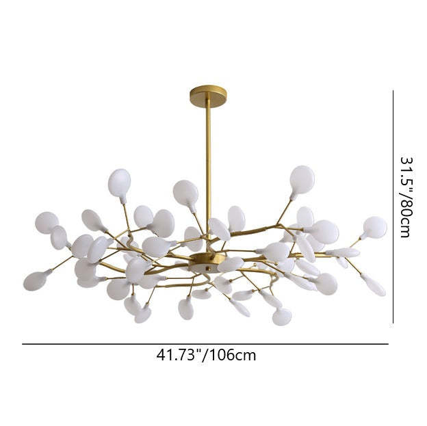 Nordic Round Branch Iron 45-Light Chandelier