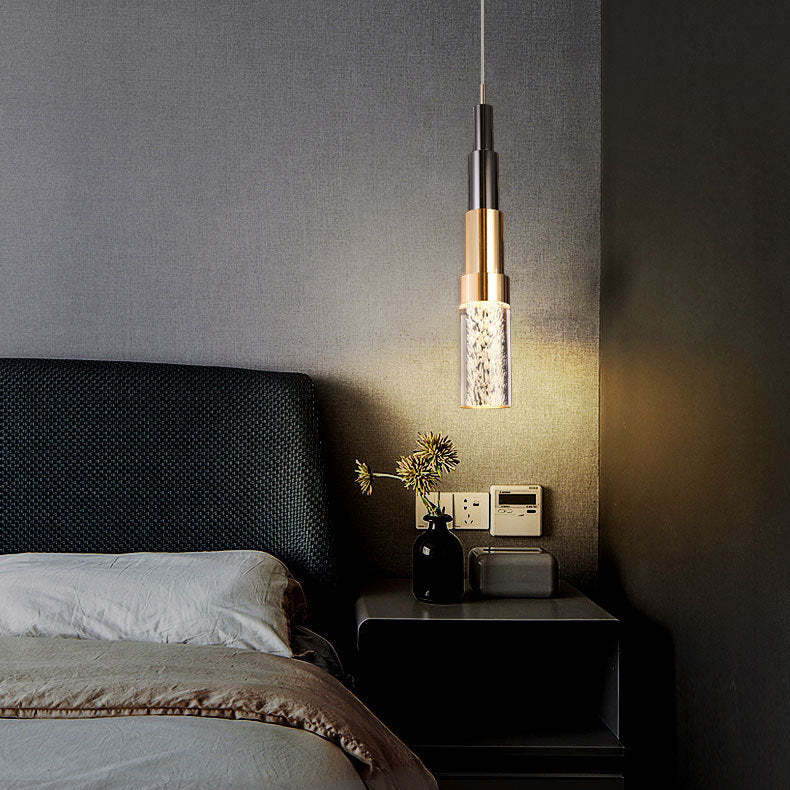 Modern Teardrop Crystal Aluminum LED Pendant Light