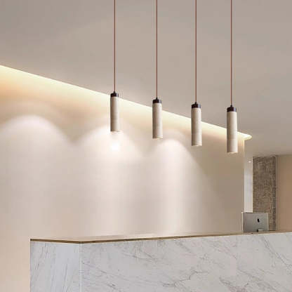 Japanese Yellow Travertine Pendant Light