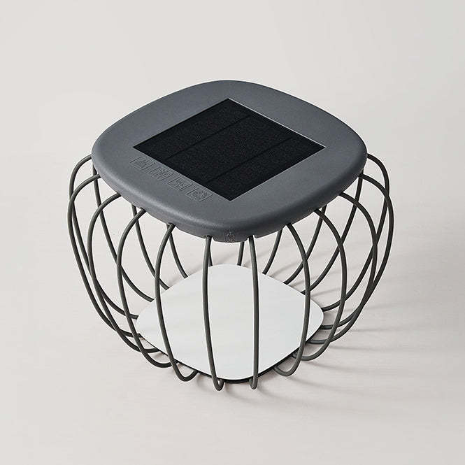 Minimalist Hollow Square Solar Iron LED Landscape Light