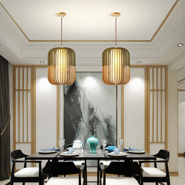 Scandinavian Lantern Hollow Fabric Pendant Light