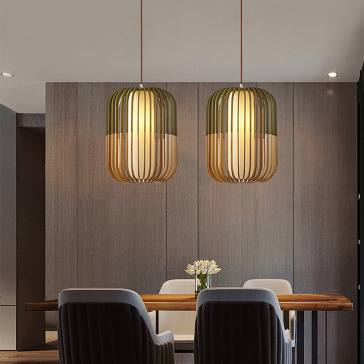 Scandinavian Lantern Hollow Fabric Pendant Light