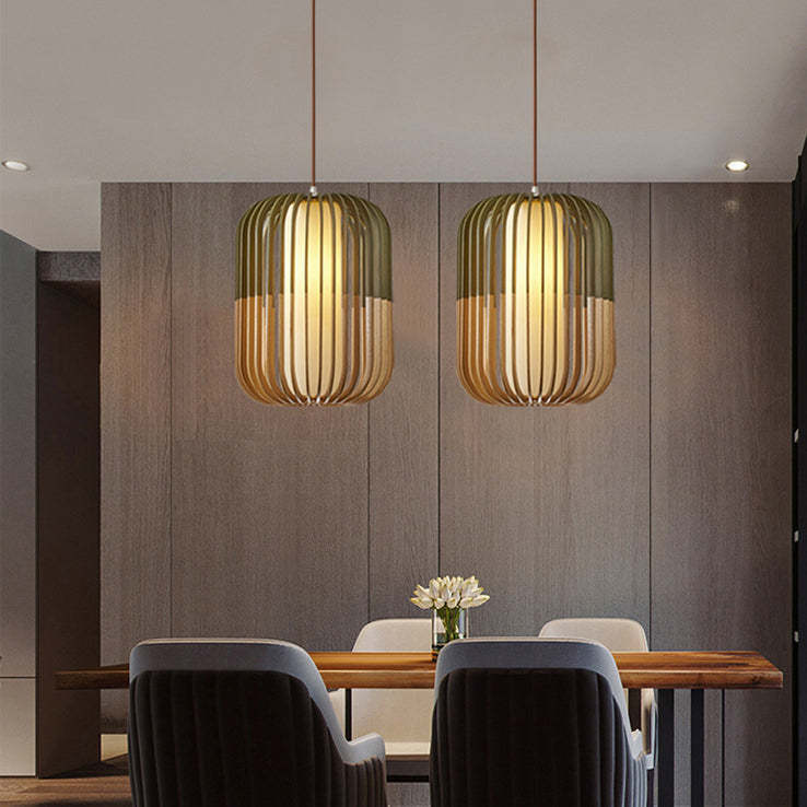 Scandinavian Lantern Hollow Fabric Pendant Light
