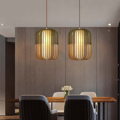 Scandinavian Lantern Hollow Fabric Pendant Light
