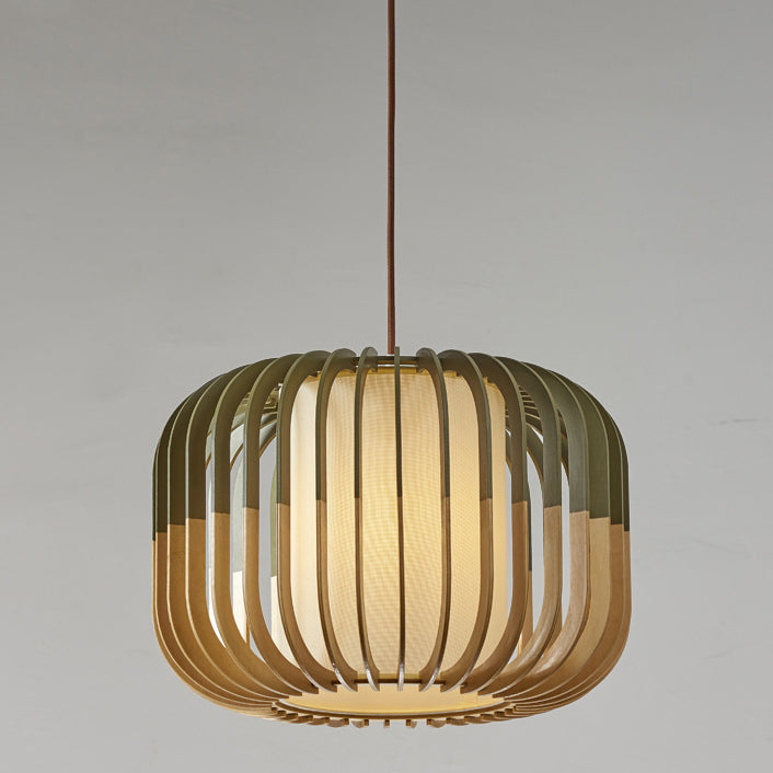 Scandinavian Lantern Hollow Fabric Pendant Light
