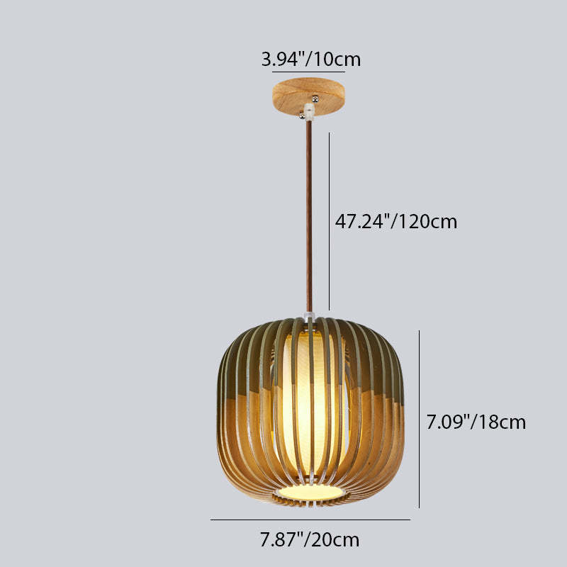 Scandinavian Lantern Hollow Fabric Pendant Light