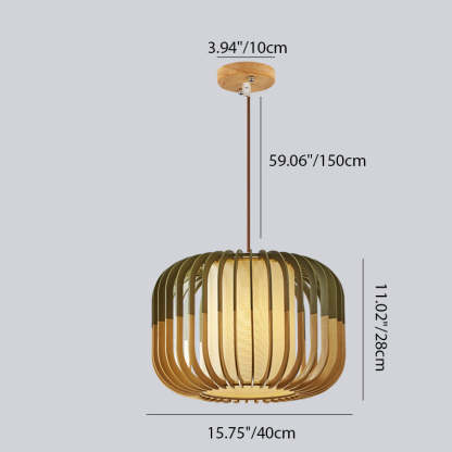 Scandinavian Lantern Hollow Fabric Pendant Light