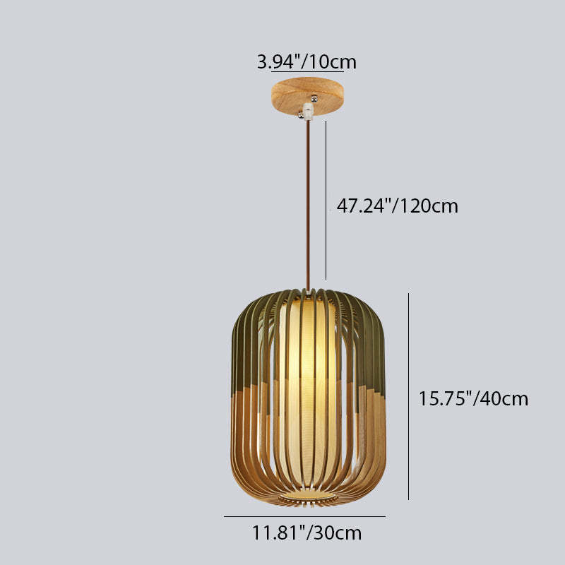 Scandinavian Lantern Hollow Fabric Pendant Light