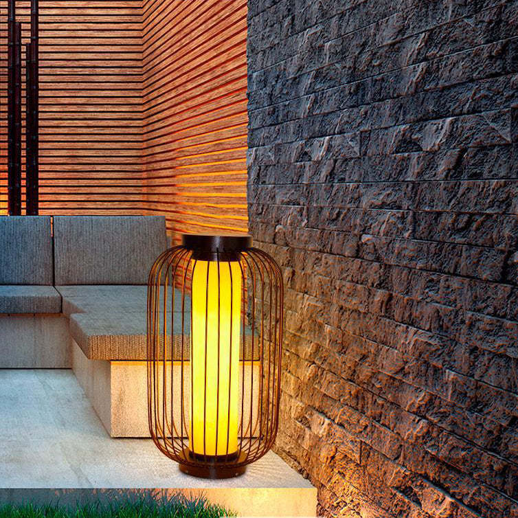 Chinese Birdcage Faux Dolomite Landscape Light
