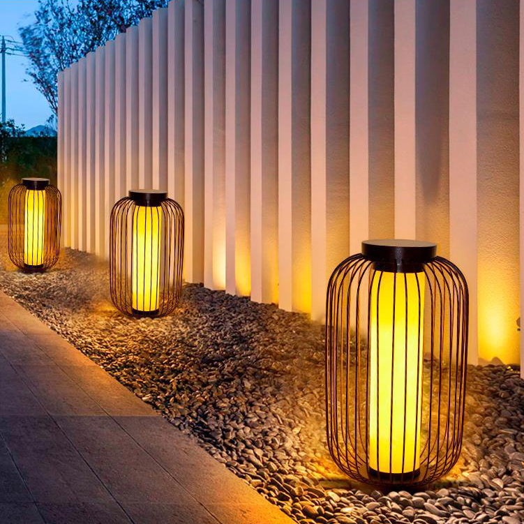 Chinese Birdcage Faux Dolomite Landscape Light