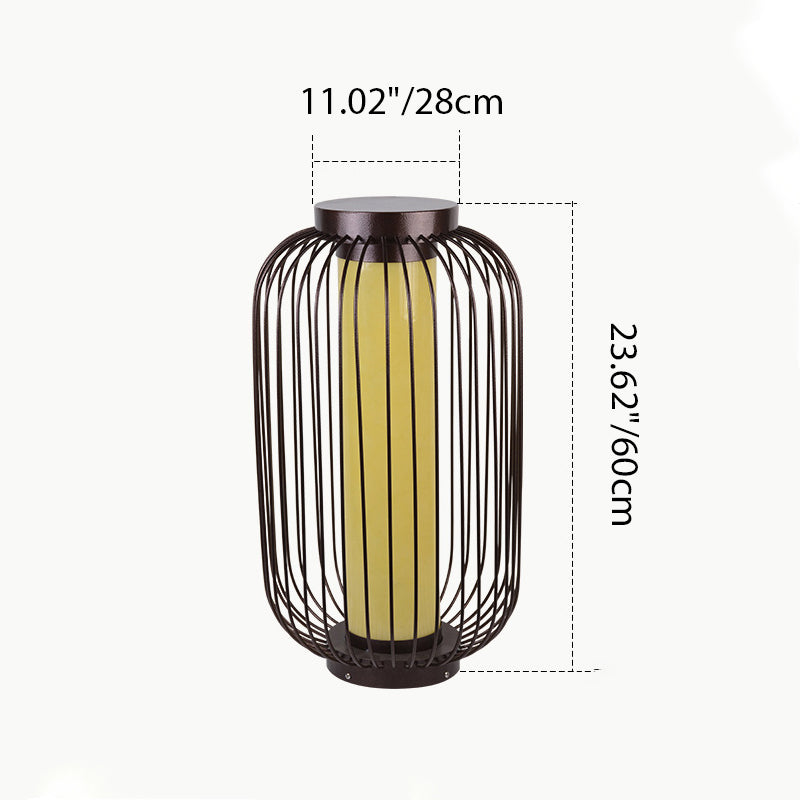 Chinese Birdcage Faux Dolomite Landscape Light