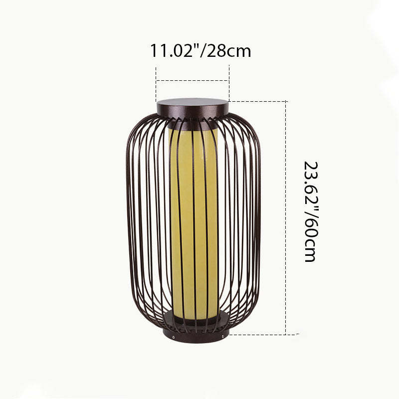 Chinese Birdcage Faux Dolomite Landscape Light