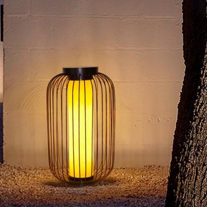 Chinese Birdcage Faux Dolomite Landscape Light