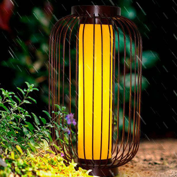 Chinese Birdcage Faux Dolomite Landscape Light