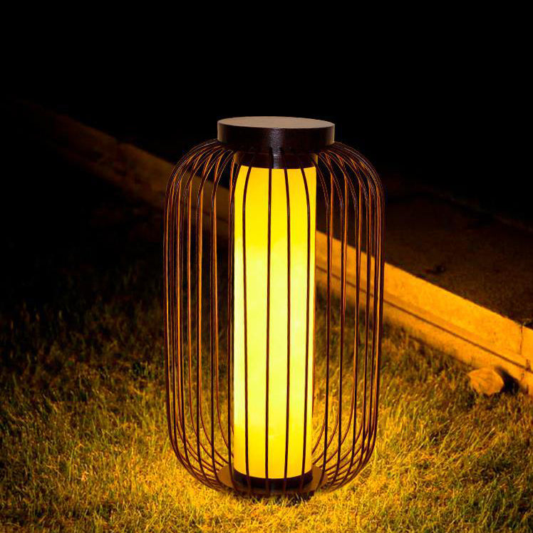 Chinese Birdcage Faux Dolomite Landscape Light