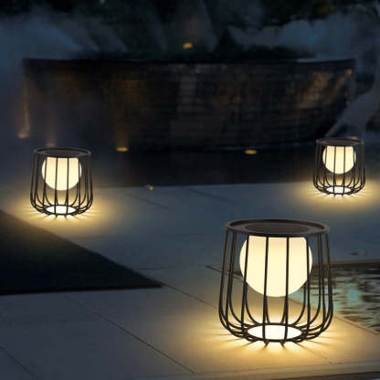 Modern Orb Solar Landscape Light