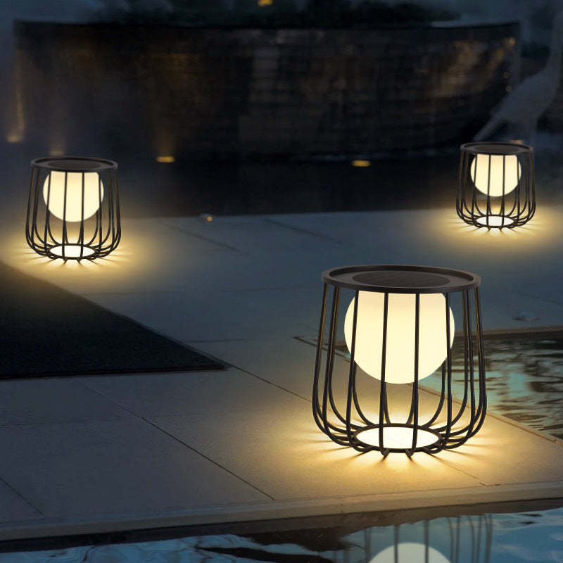 Modern Orb Solar Landscape Light