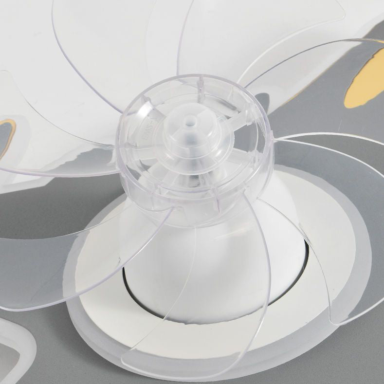 Modern Art Deco Airplane Flush Mount Ceiling Fan