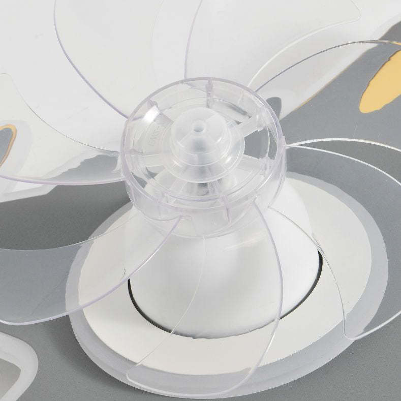 Modern Art Deco Airplane Flush Mount Ceiling Fan