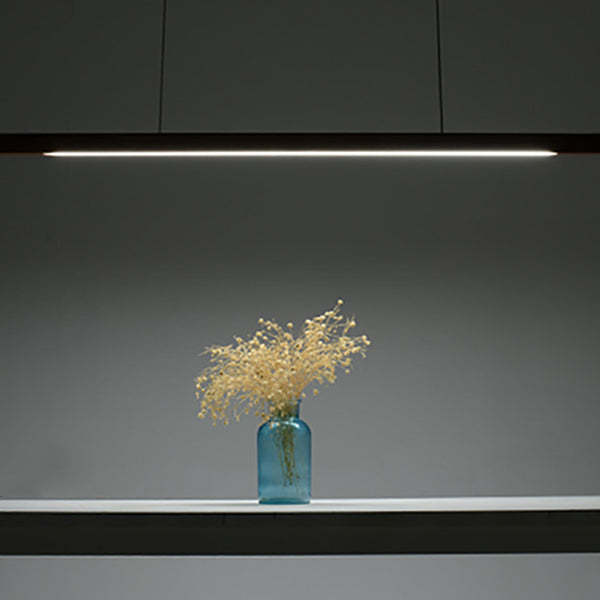 Minimalist Walnut Raw Aluminum Chandelier