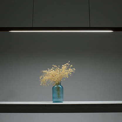 Minimalist Walnut Raw Aluminum Chandelier