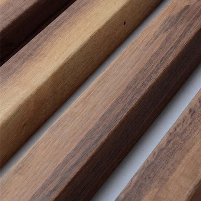 Minimalist Walnut Raw Aluminum Chandelier