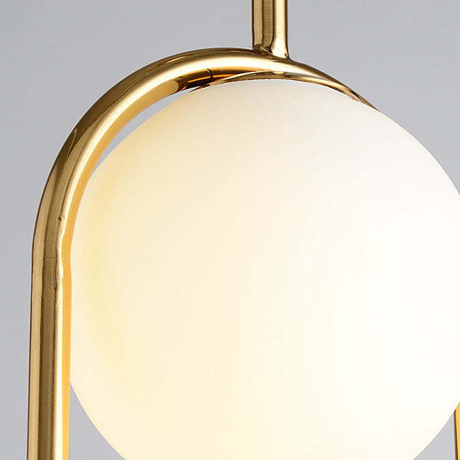 Minimalist Oval Magic Bean Glass Iron Pendant Light — Gold / 110V-120V For US/CA