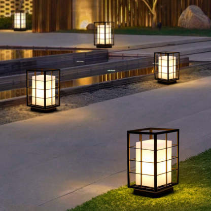 Modern Rectangle Skeleton Acrylic Landscape Light