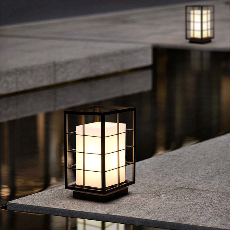 Modern Rectangle Skeleton Acrylic Landscape Light