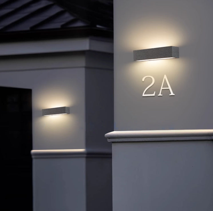 Minimalist Long Acrylic Concrete LED Wall Sconce