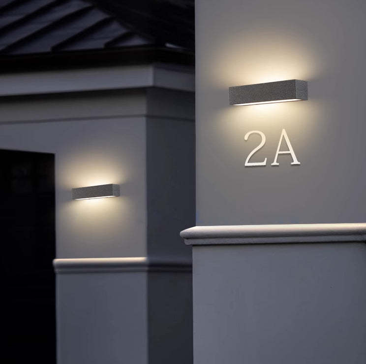Minimalist Long Acrylic Concrete LED Wall Sconce