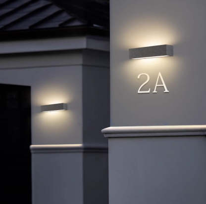 Minimalist Long Acrylic Concrete LED Wall Sconce