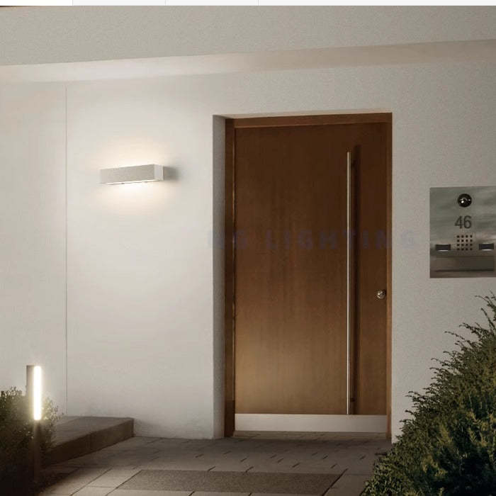 Minimalist Long Acrylic Concrete LED Wall Sconce