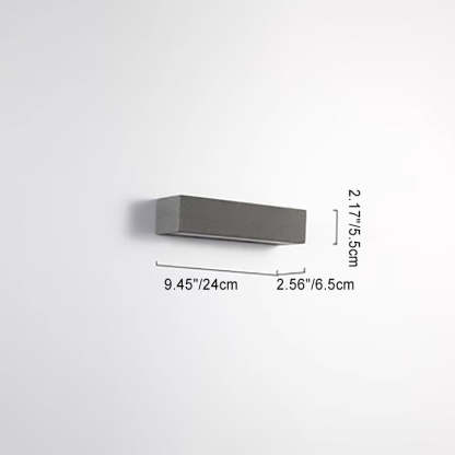 Minimalist Long Acrylic Concrete LED Wall Sconce