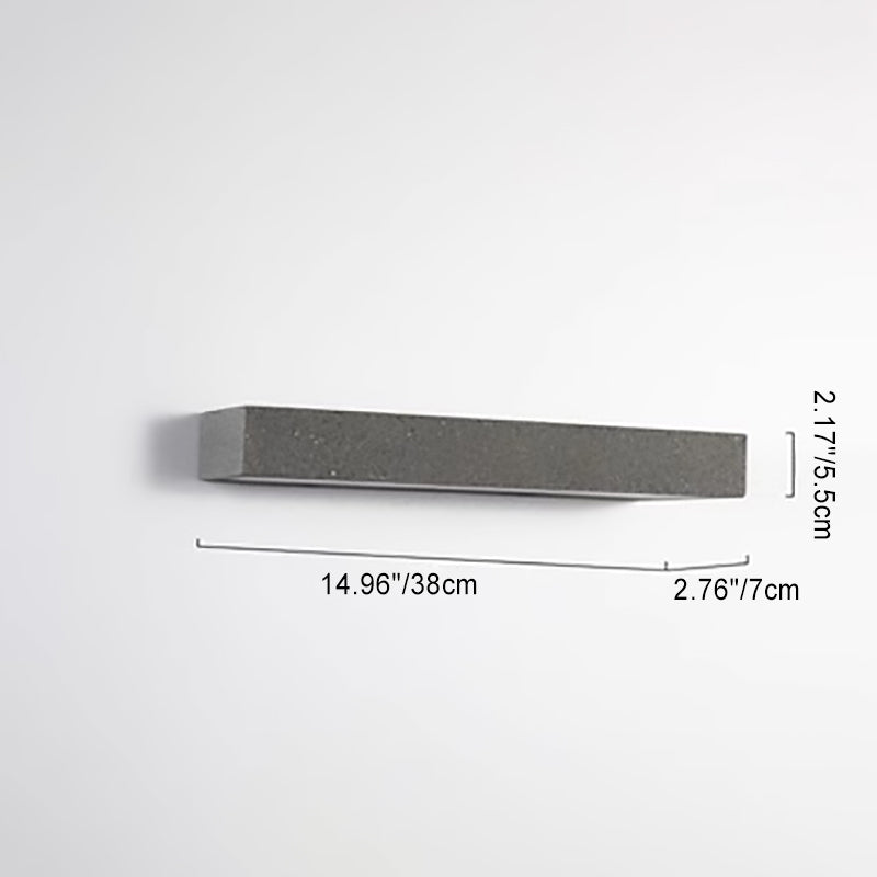 Minimalist Long Acrylic Concrete LED Wall Sconce